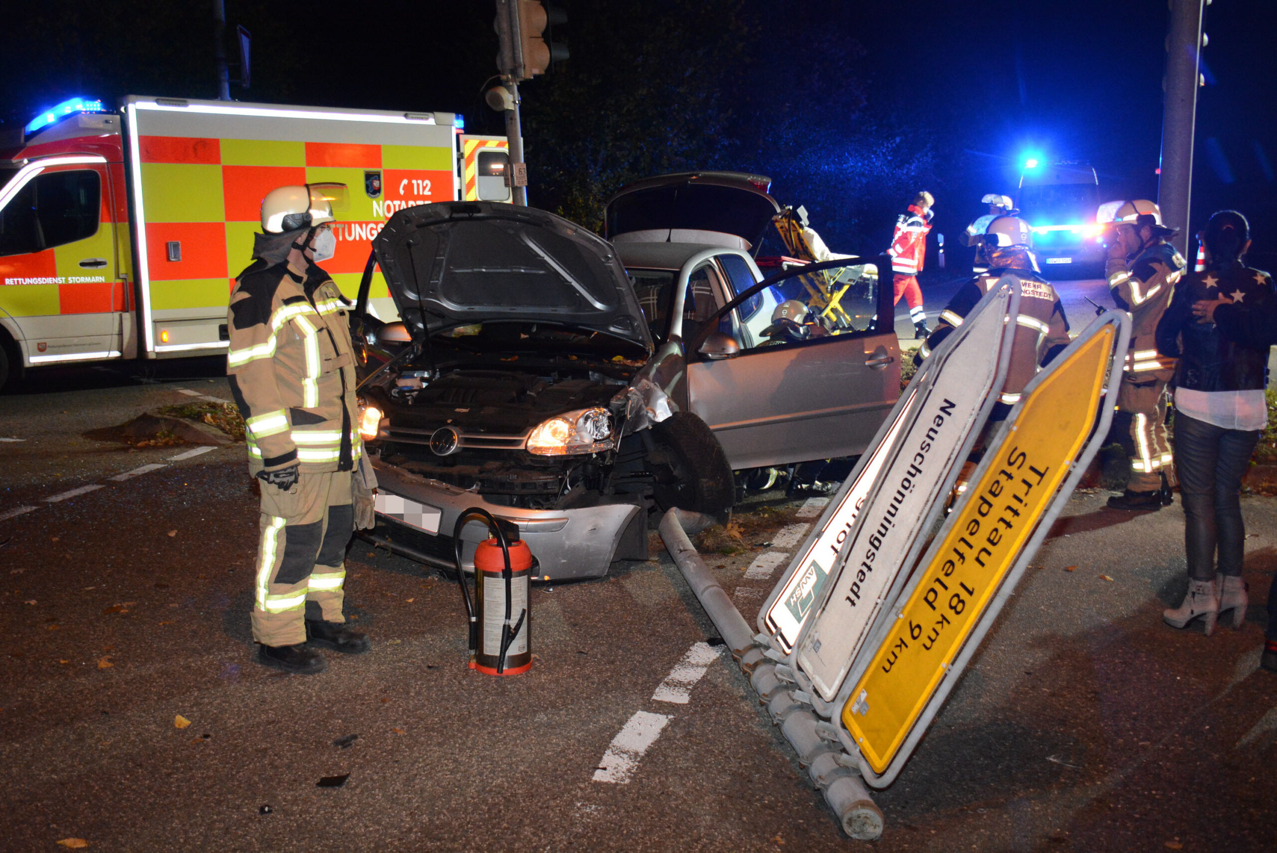 Bei Hamburg: Betrunkener Fahrer bei Unfall verletzt