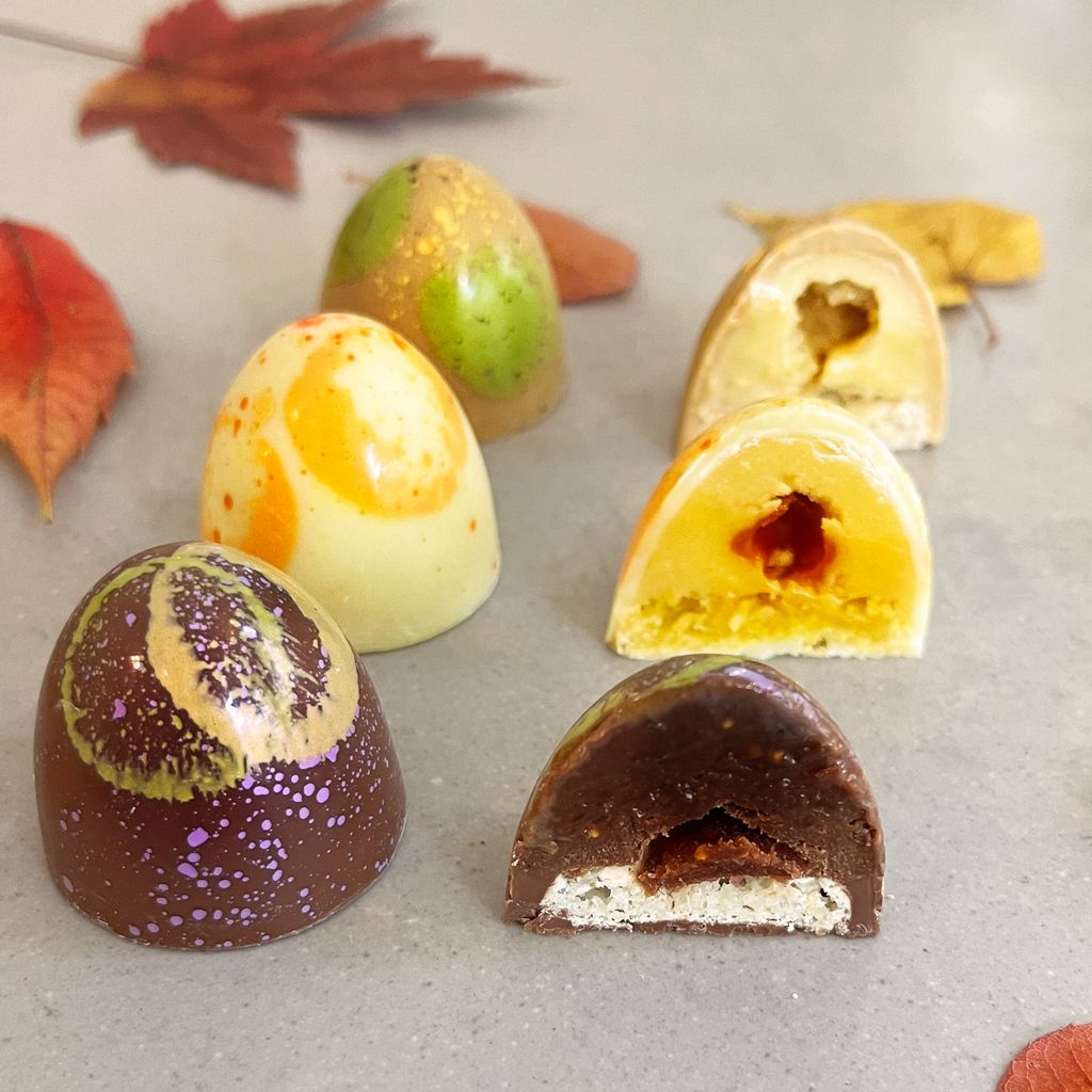 „Chocorons“ sind eine Kombination aus Praline und Macaron.