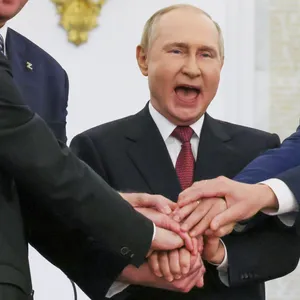 Putin bei der Annexion