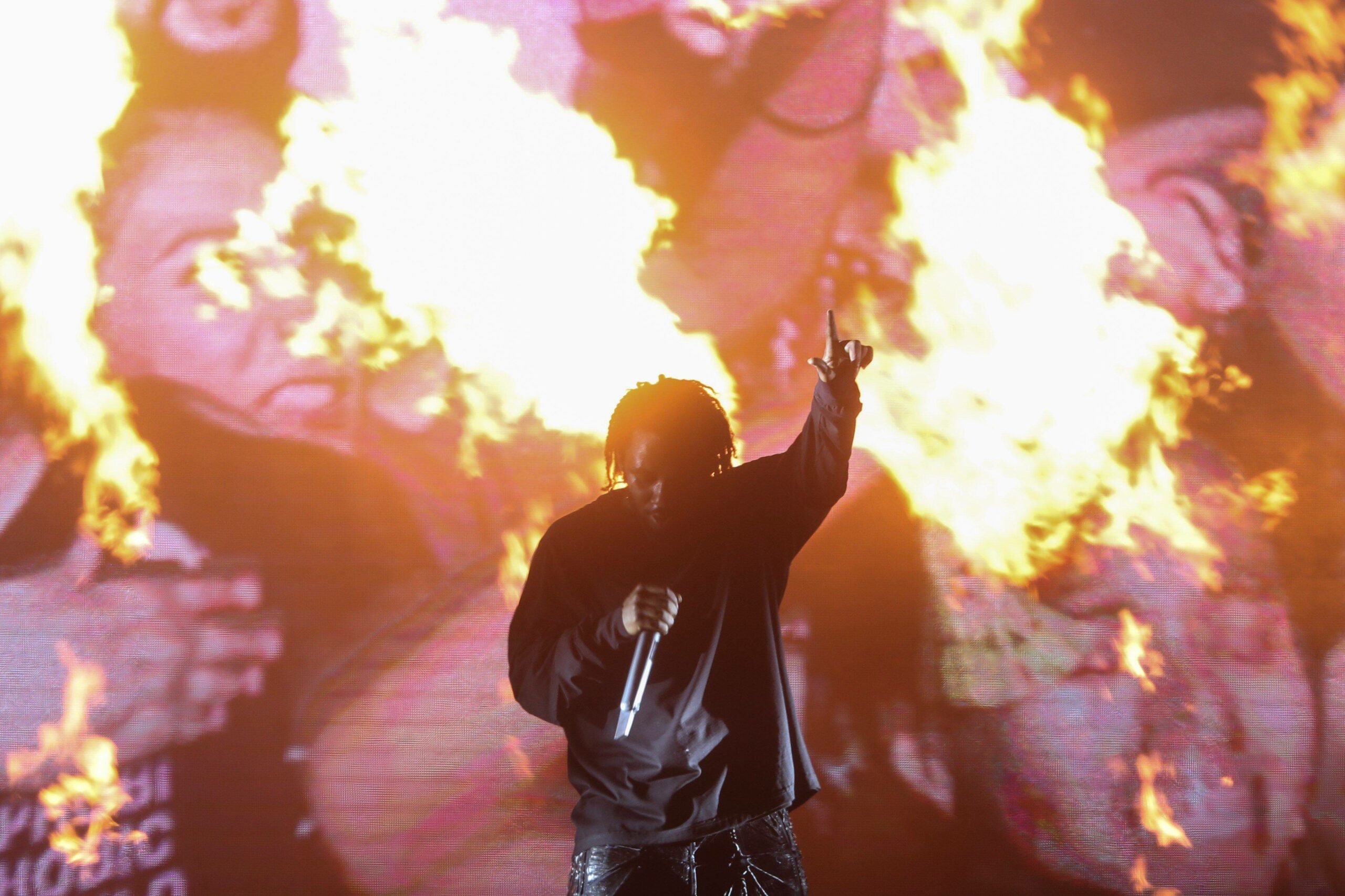 US-Rapper Kendrick Lamar hinterließ tausende zufriedene Fans in der Barclays Arena. (Archivbild)