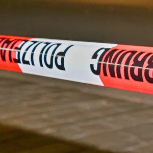 Polizeiabsperrung