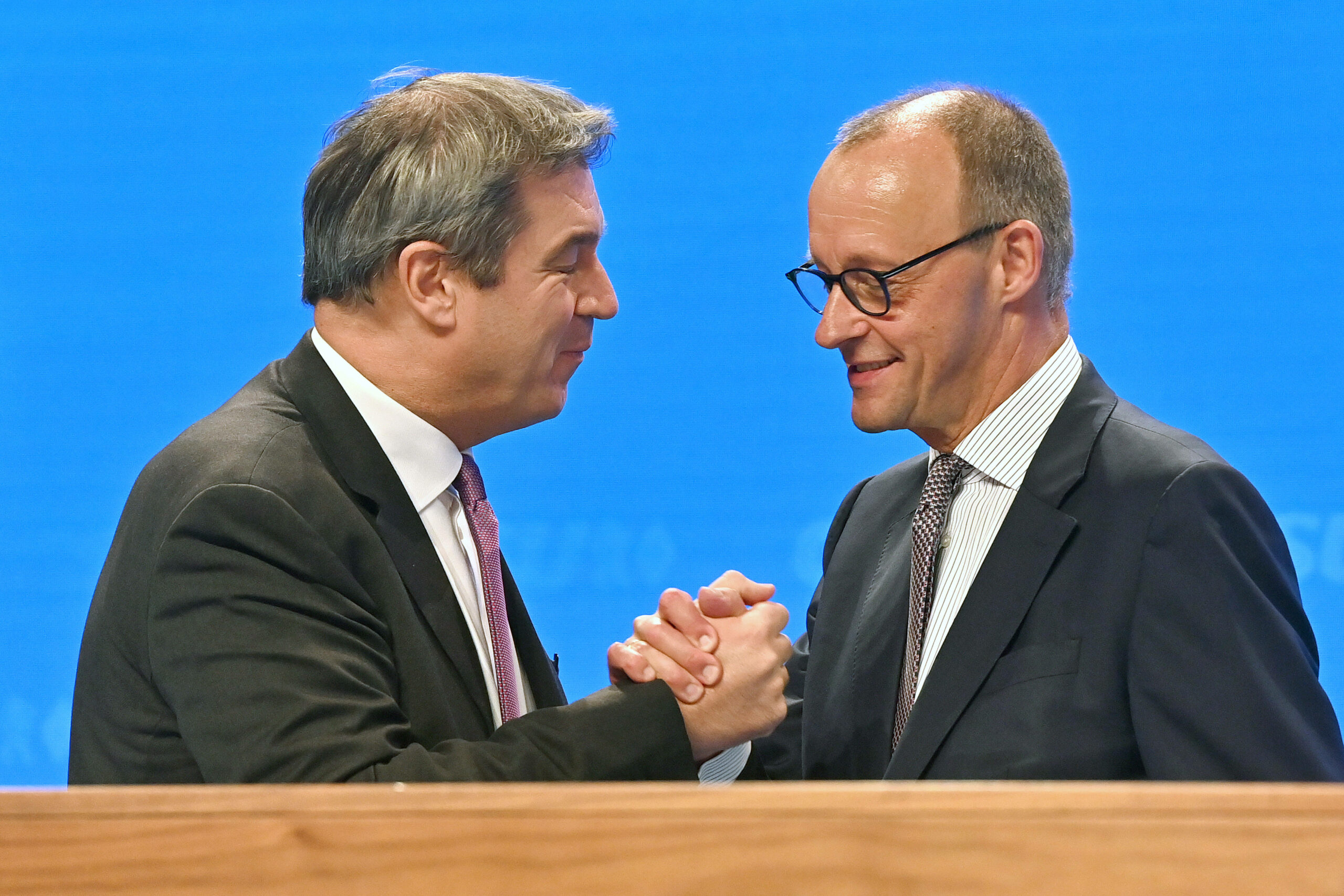 Man mag sich: Markus Söder (l., CSU) und Friedrich Merz (CDU).