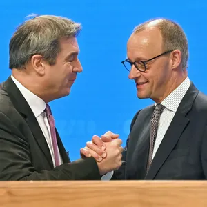 Man mag sich: Markus Söder (l., CSU) und Friedrich Merz (CDU).
