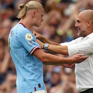 Erling Haaland und Pep Guardiola