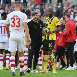 Steffen Baumgart und Anthony Modeste