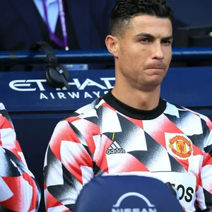 Cristiano Ronaldo schmorte im Manchester-Derby 90 Minuten auf der United-Bank.