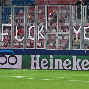 Der Bayern-Block beim Spiel in Pilsen.