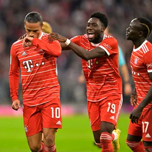 Bayern-Profi Alphonso Davies jubelt