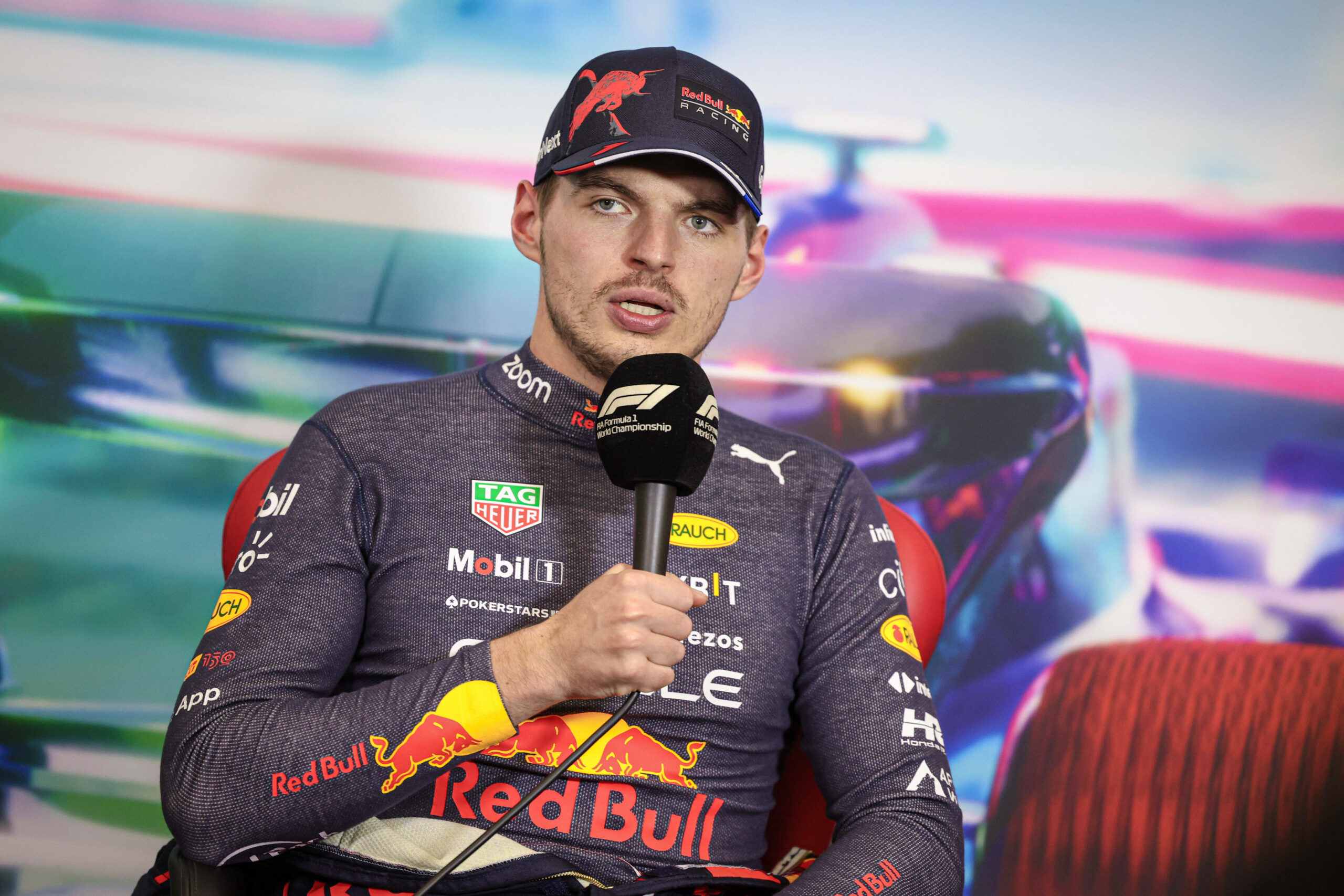 Max Verstappen spricht zur Presse