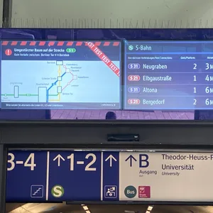 Der Prototyp einer digitalen Streckennetzkarte am Bahnhof Dammtor
