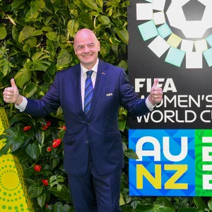 Infantino bei der WM Auslosung