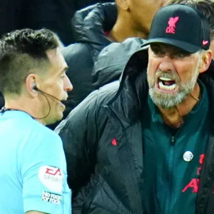 Klopp schreit den Schiedsrichter an