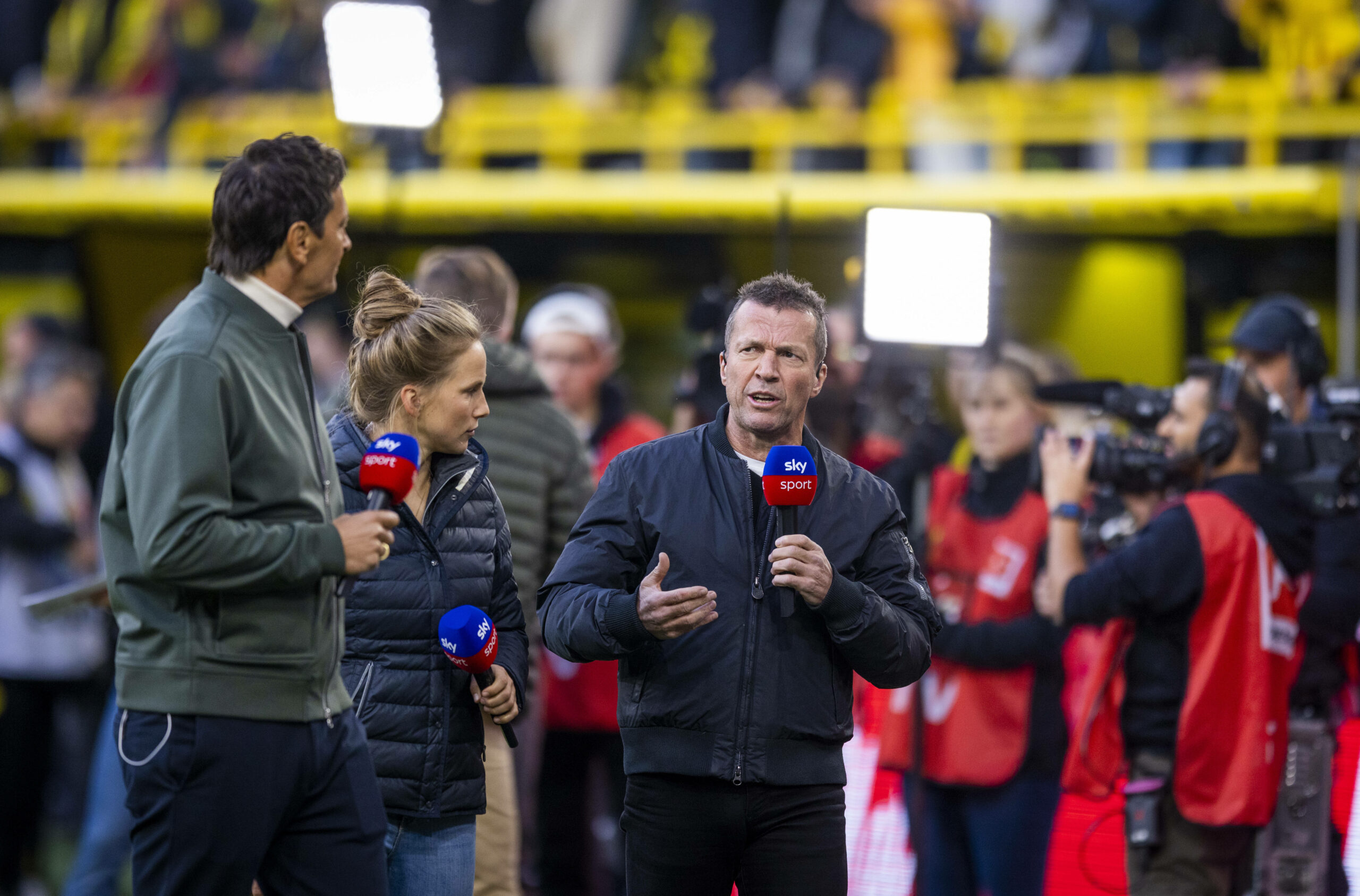Lothar Matthäus als Sky-Experte in Dortmund