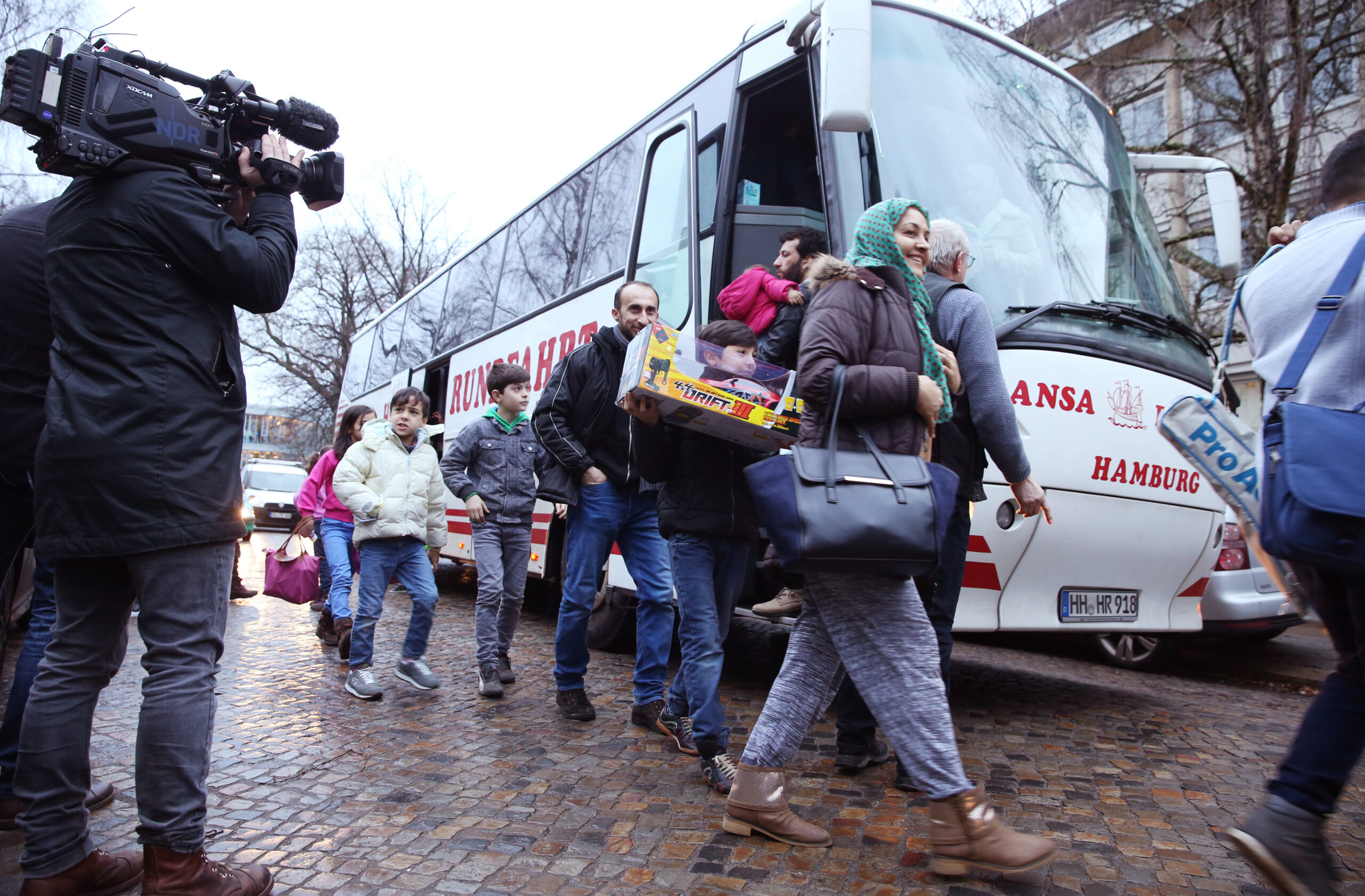 Syrische Flüchtlinge kommen nach Hamburg