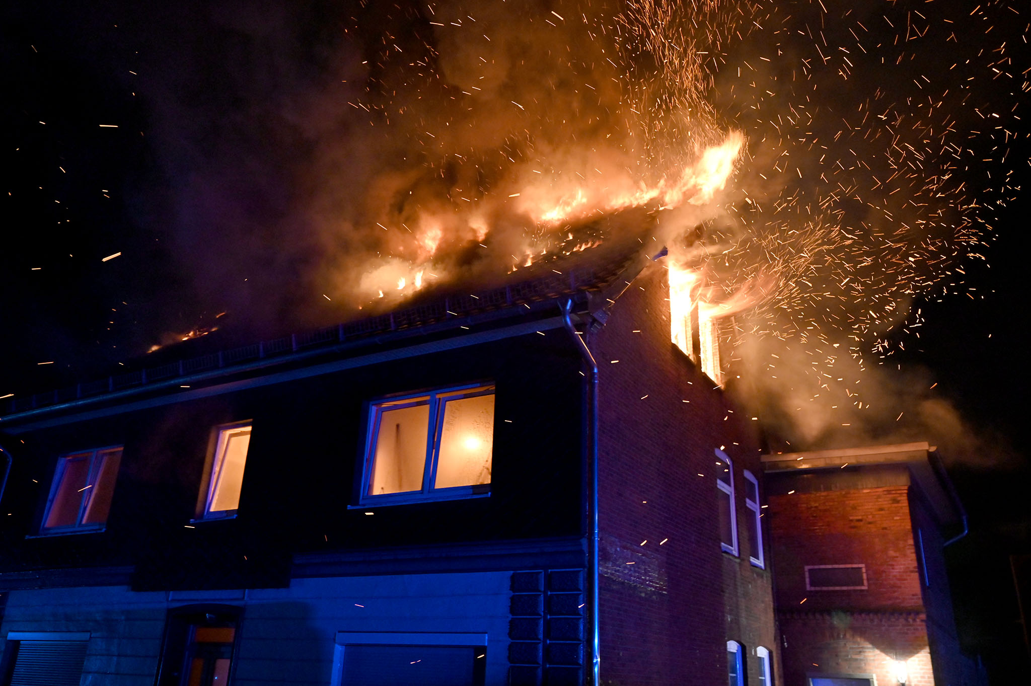 Flammeninferno in Hohenwestedt