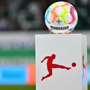 Bundesliga-Podest für den Spielball