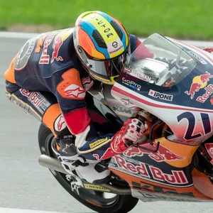 Victor Steeman auf seinem Motorrad