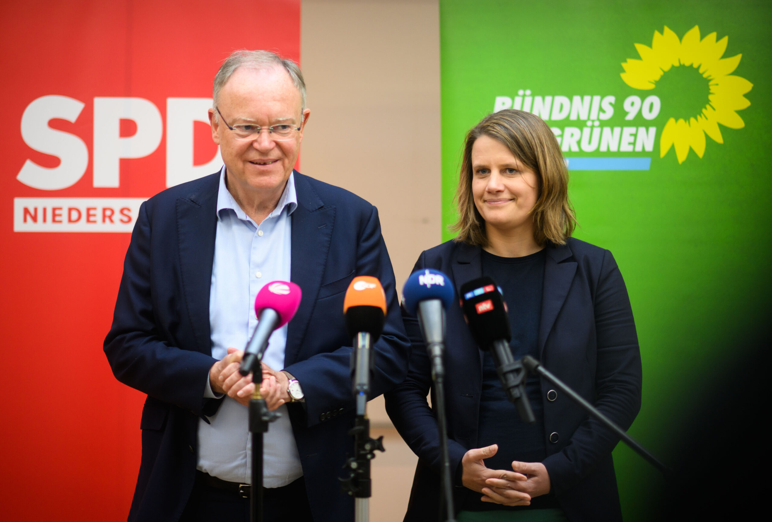 Stephan Weil (SPD), Ministerpräsident Niedersachsen, und Julia Willie Hamburg (Bündnis 90/Die Grünen)