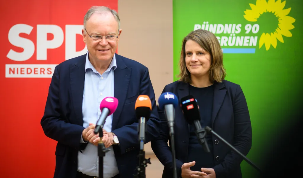 Stephan Weil (SPD), Ministerpräsident Niedersachsen, und Julia Willie Hamburg (Bündnis 90/Die Grünen)