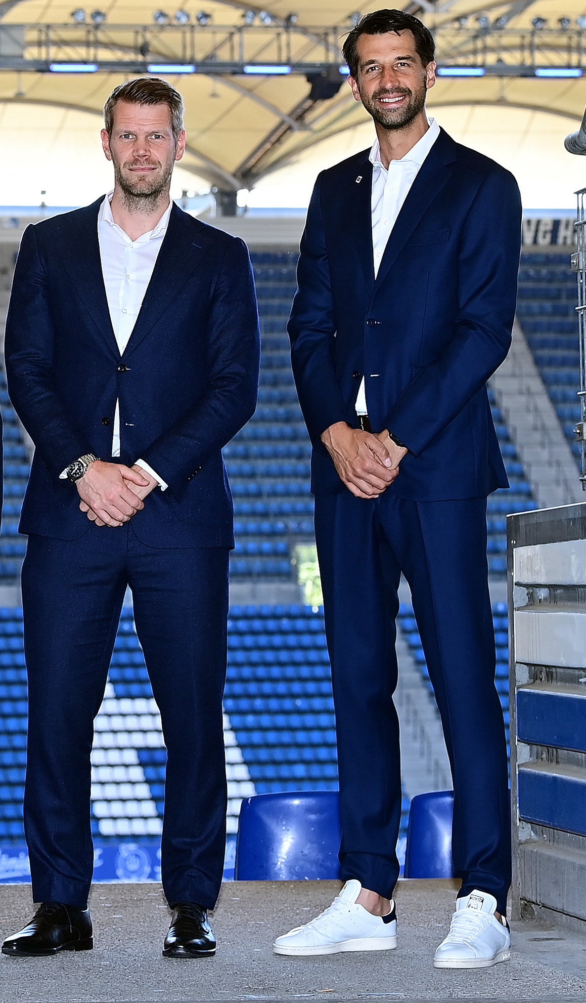 Die HSV-Vorstände Dr. Eric Huwer und Jonas Boldt