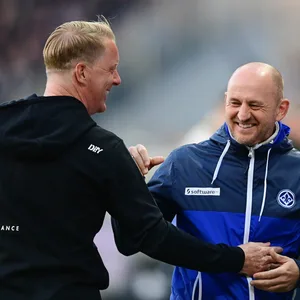 Timo Schultz (l.) und Torsten Lieberknecht