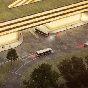 So könnte der Mobilitäts-Hub auf der Veddel einmal aussehen.