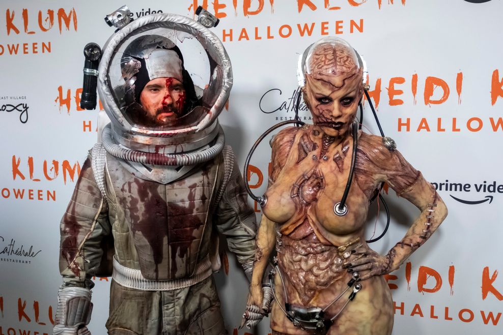 Tom Kaulitz und Heidi Klum bei der Halloween-Party 2019