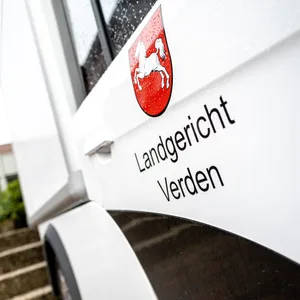 Der Eingang zum Verdener Landgericht.
