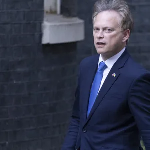 Grant Shapps, ehemaliger Verkehrsminister von Großbritannien, kommt zur Downing Street 10