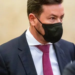 René Benko, Mitangeklagter Immobilieninvestor, vor Beginn des Prozess gegen ihn und andere Investoren.