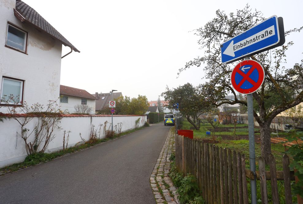 Straße in Weilheim: Hier ereignete sich die Bluttat
