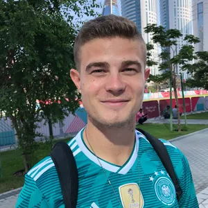 Sportstudent Bengt Kunkel ist als Fan nach Katar gereist.