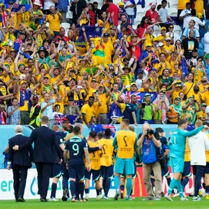 Australische Mannschaft und Fans bei WM 2022