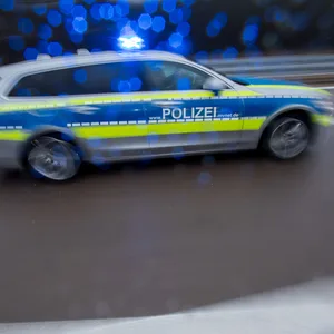 Polizeiwagen mit Blaulicht