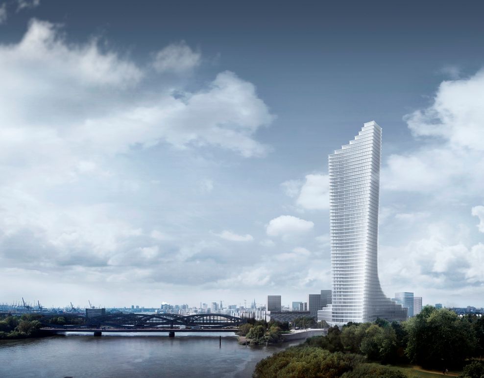So soll der Elbtower einmal aussehen. Doch dafür hat sich die Stadt mit einem umstrittenen Partner eingelassen.