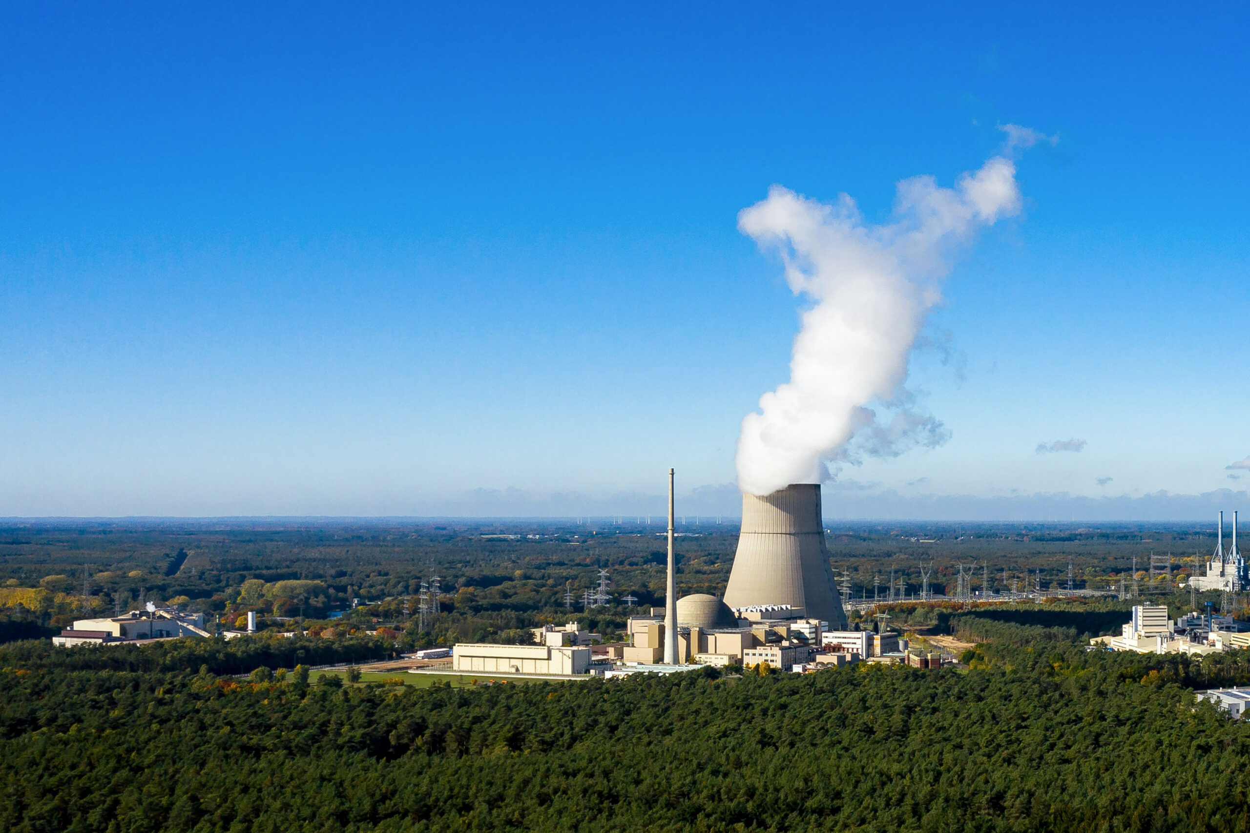 Das Kernkraftwerk Emsland bei Lingen.