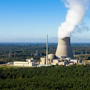 Das Kernkraftwerk Emsland bei Lingen.