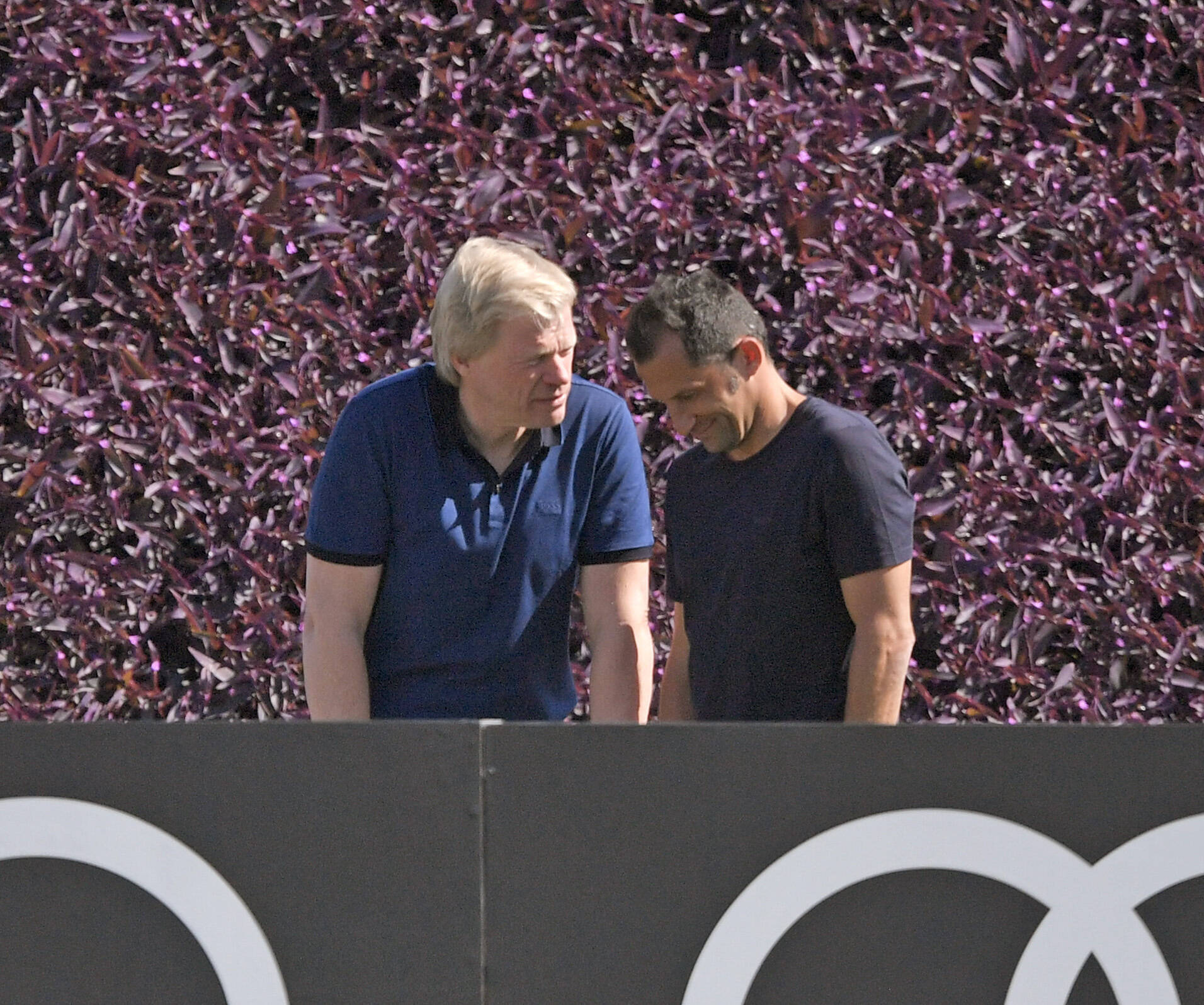 Oliver Kahn und Hasan Salihamidzic in Doha.
