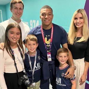 Familie von Ivanka Trump mit Kylian Mbappe
