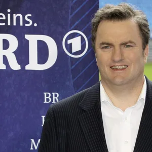 Axel Balkausky bei einem Termin im HSV-Stadion.