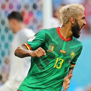 Eric Maxim Choupo-Moting nach seinem Tor gegen Serbien.