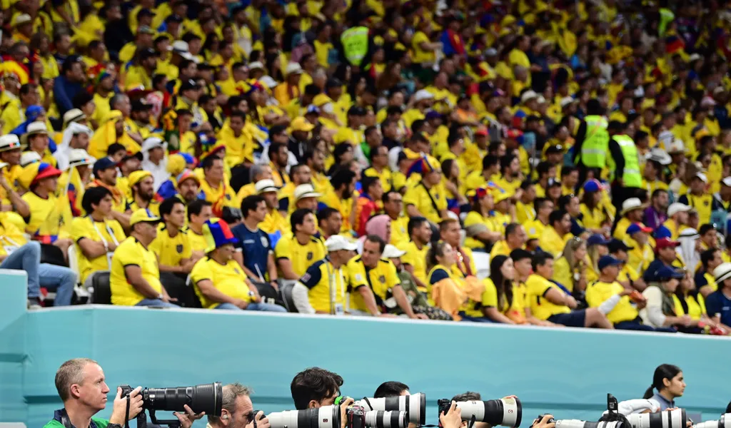 Ecuador Fans beim Eröffnungsspiel der WM in Katar.