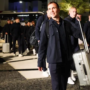 Mario Götze und Co. bei der Ankunft im Oman.