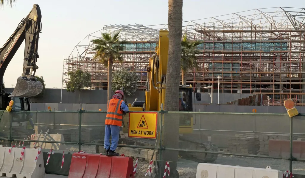Bau eines WM-Stadions in Katar