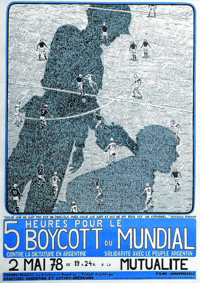 Ein französisches Protest-Plakat zur WM 1978