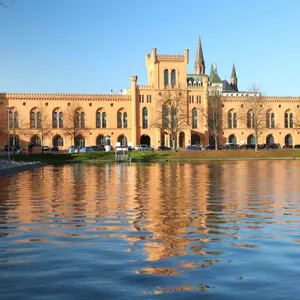 Das Gebäude vom Innenministerium in Schwerin