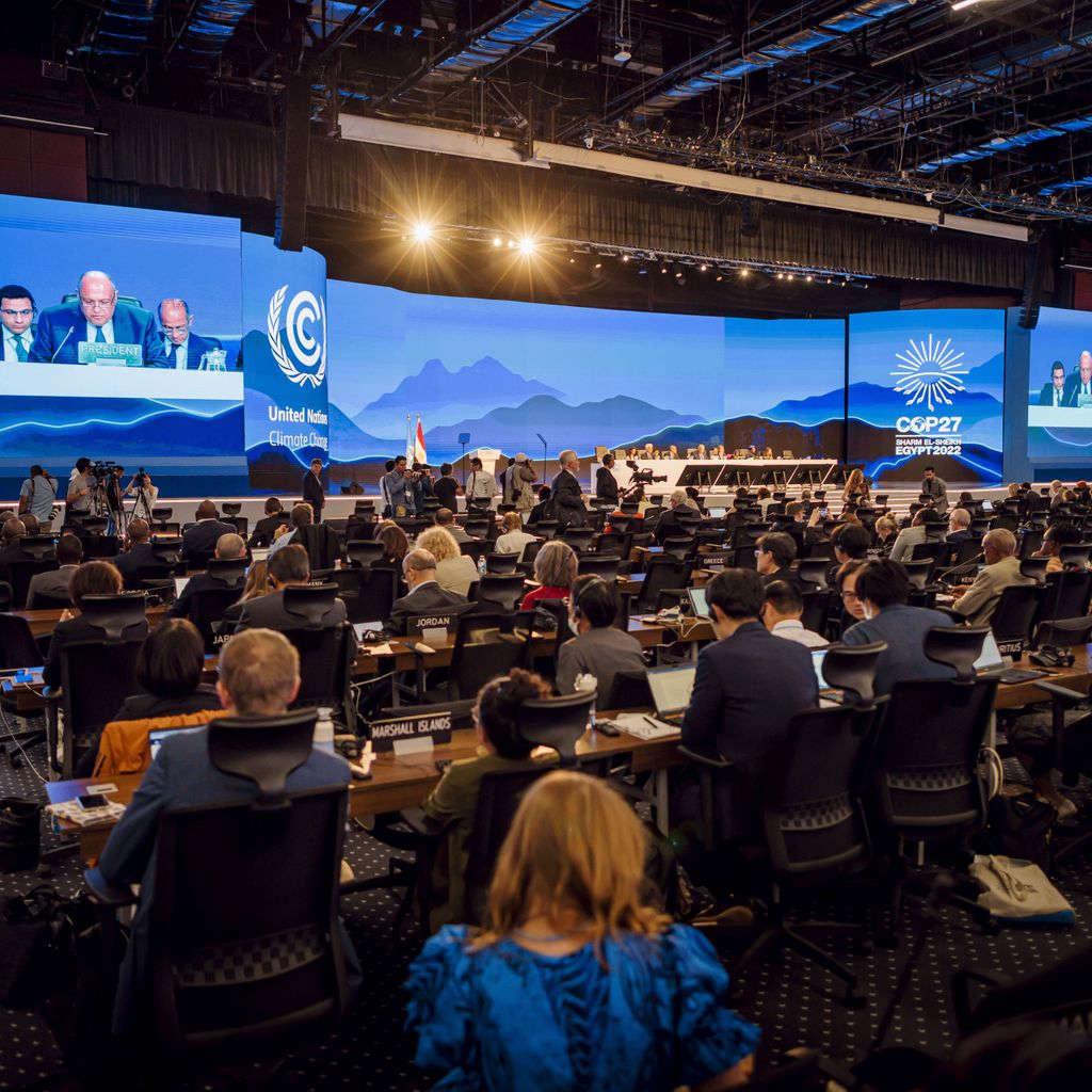 Plenarsitzung der COP27 Klimakonferenz.
