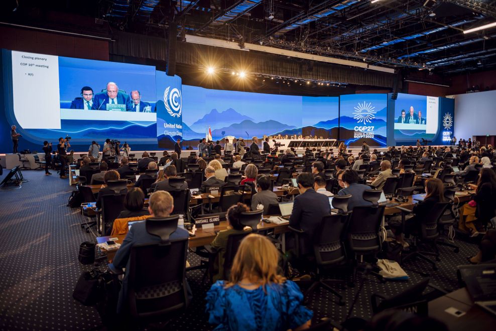 Plenarsitzung der COP27 Klimakonferenz.