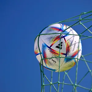 Der WM-Ball zappelt im Netz.