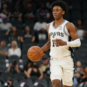 Joshua Primo während eines Spiels der San Antonio Spurs